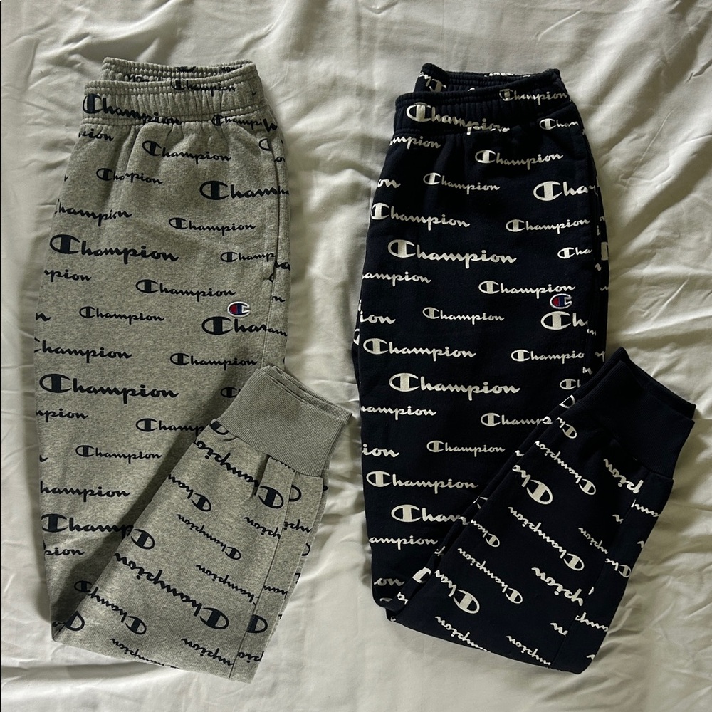 Set of 2 All Over Champion Jogger Sweatpants
